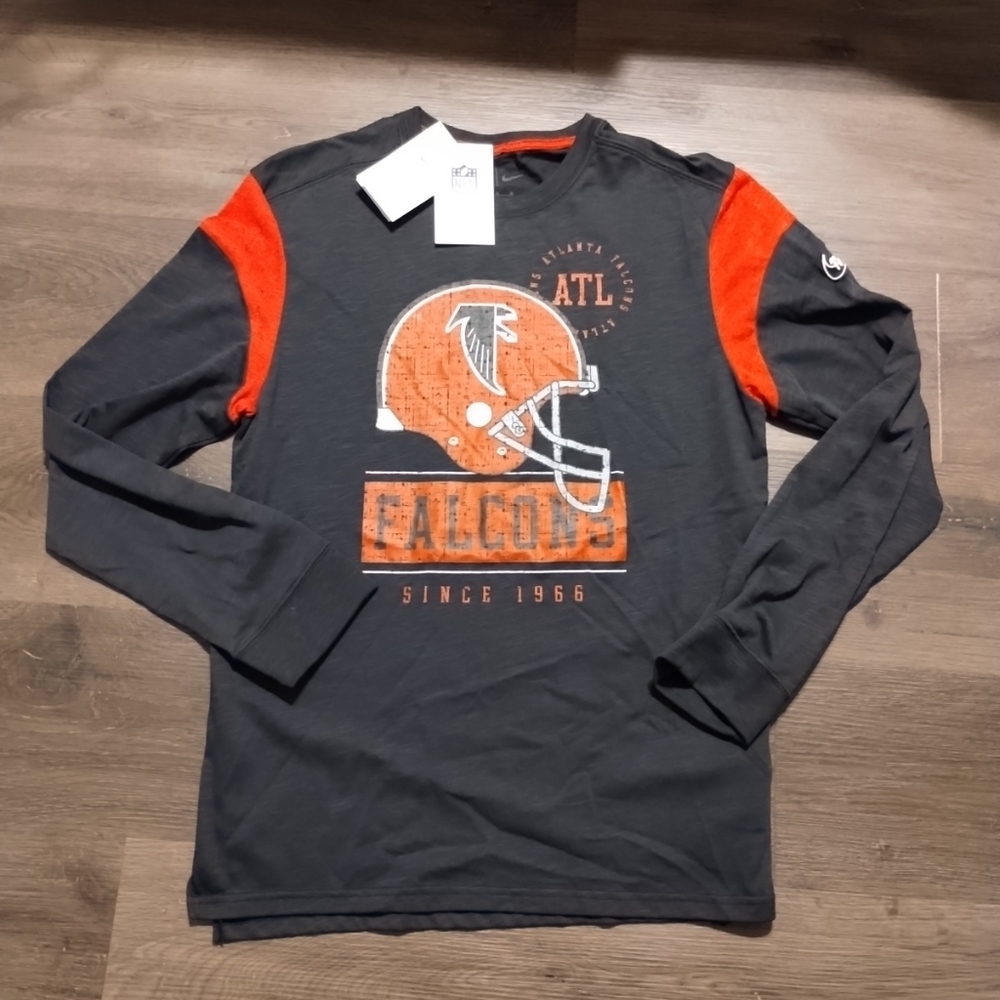 Medium Nike NFL Atlanta Falcons Historic Old logo Long Sleeve Shirt LS M